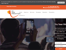 Tablet Screenshot of mywebpresenters.com